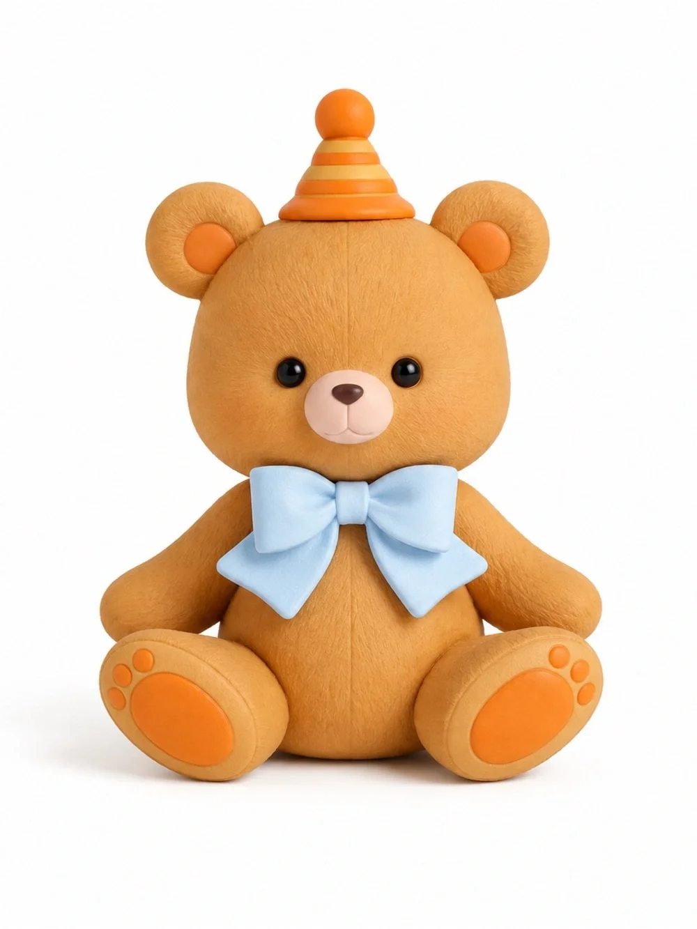 Baby Boy Cake Topper Set – Teddy Bear, Rocking Horse & Train